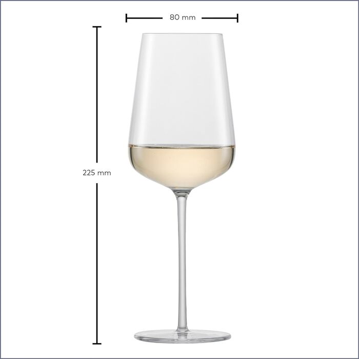 Бокали для білого вина Zwiesel Glas Vervino Riesling, 2 шт., тритан-кристал, німецьке виробництво, підходять для миття в посудомийній машині
