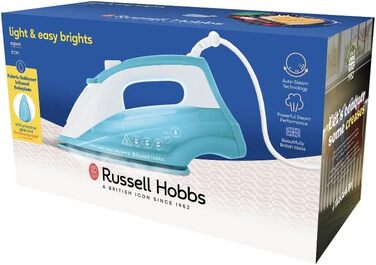 Парова праска Russell Hobbs 26482-56, 2400 Вт, керамічна підошва, з функцією вертикального відпарювання та системою антикальцін