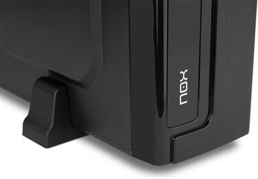 Корпус для ПК NOX LITE070 Mini-Tower з блоком живлення 500 Вт, USB 3.0, вентилятор 80 мм, підтримка Micro ATX/ITX, чорний, передня панель з шліфованим покриттям