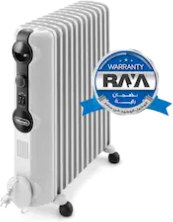 Масляний радіатор De'Longhi Radia S EasyTronic (TRRSE1225) з електронним керуванням, 12 секцій, для приміщень до 75 м³, енергоощадний режим