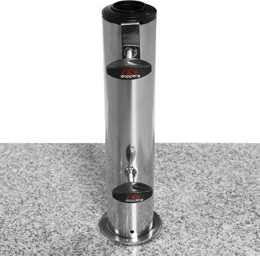 Підставка для парасольки Doppler Granitsockel з роликами, 45 кг, для парасольки діаметром до 250 см, діаметром труби 3,2-6,0 см, з висувною ручкою