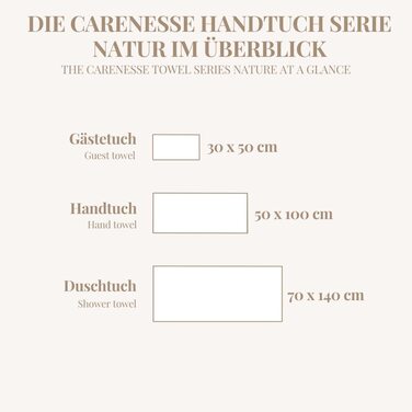 Комплект рушників Carenesse 4 шт 50x100 см натуральні, 100% бавовна, еко, фротте з вафельною текстурою, м'які та добре вбирають вологу
