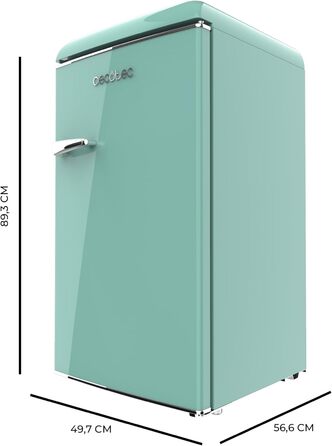 Ретро міні-холодильник Cecotec Bolero CoolMarket TT Origin 45L Green - 45 літрів, 55 см, Клас E