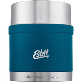 Термос для їжі Esbit Sculptor з гравіюванням, нержавіюча сталь, BPA-free, чорний/сріблястий, 500/750/1000 мл, для гарячих і холодних страв, супів та салатів