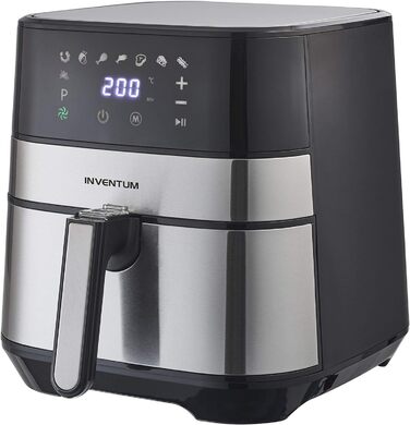 Фритюрниця з гарячим повітрям Inventum GF500HLD, 5 л, 1700 Вт, чорна/нерж. сталь