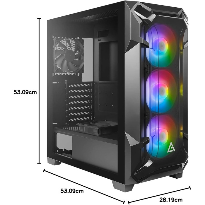 Корпус для ПК Antec DF600 Flux Midi Tower чорний