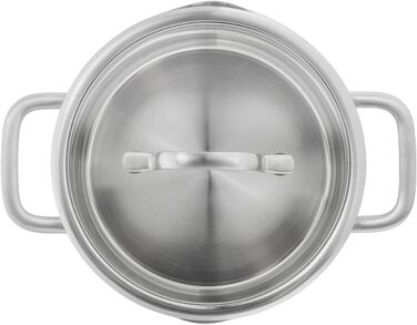 Набір каструль ZWILLING TrueFlow, 5 предметів, з носиком, для індукції, нержавіюча сталь, сріблястий