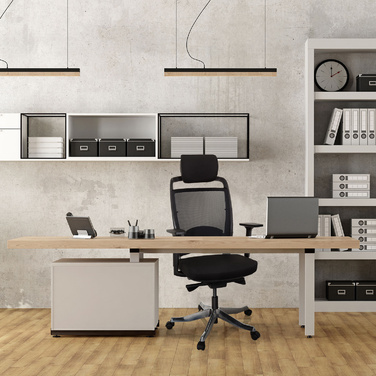 Офісне крісло / Поворотне крісло IKAST I Mesh / Тканина Black hjh OFFICE