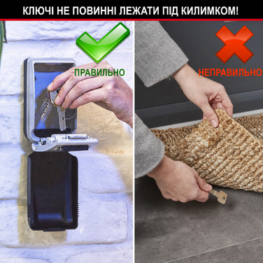 Сейф для ключів Master Lock з підсвічуванням кодових коліс, настінний вуличний ключ-бокс (12.6 x 7.2 x 5.2 см)