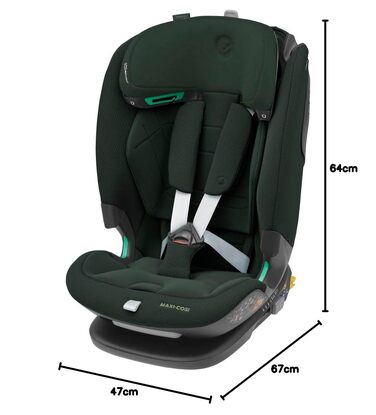 Дитяче автокрісло Maxi-Cosi Titan Pro² i-Size (76-150 см, 15 міс. - 12 років), захист G-CELL, ClimaFlow, колір Authentic Green