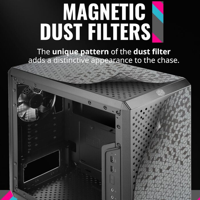 Корпус для ПК Cooler Master MasterBox Q300L, Micro-ATX/Mini-ITX, USB 3.0, прозоре бокове вікно