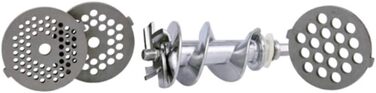 М'ясорубка Adler AD 4808, 350 Вт, 1500Вт макс, нержавіюча сталь 18/8, сіра