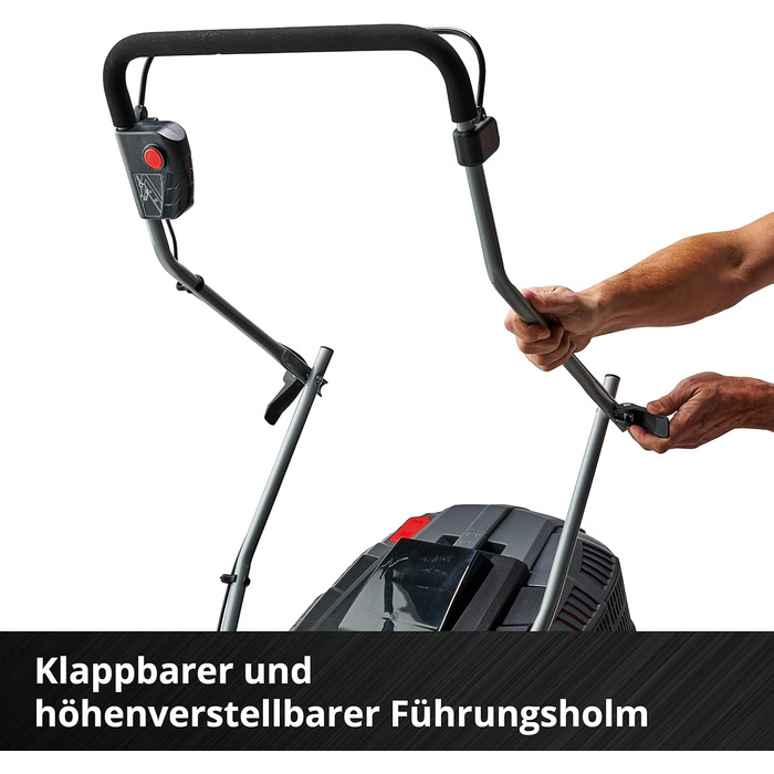 Акумуляторна газонокосарка Einhell GE-CM 43 Li M Kit Power X-Change 36В, безщіткова, ширина косіння 43 см, для газонів до 600 м², з мульчуванням, кошик 63 л, висота 25-75 мм, 2 акумулятори 4.0 А·год та 2 зарядні пристрої