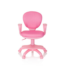 Дитячий стілець / дитячий письмовий стілець KID COLOUR тканина рожевий hjh OFFICE