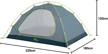 Намет Jack Wolfskin Eclipse III купольний, універсальний, Ginkgo Green, для дорослих