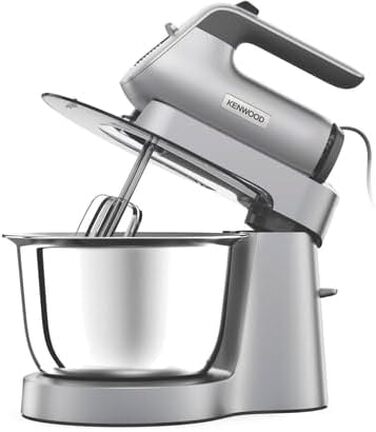Кухонна машина-міксер Kenwood Chefette HMP54.000SI, чаша з нержавіючої сталі 3.5 л, 650 Вт, сріблястий