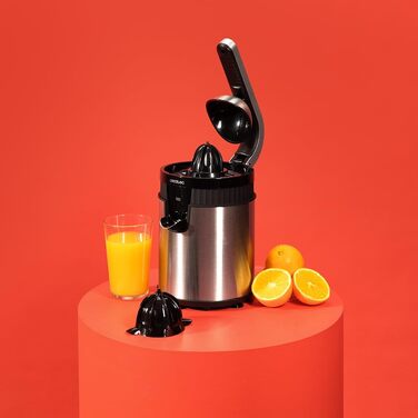 Соковижималка для цитрусових Cecotec Xqueeze RetroJuice 600 Red (600 Вт, нержавіюча сталь, червоний ретро-дизайн)